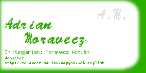 adrian moravecz business card