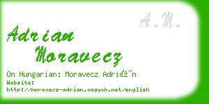 adrian moravecz business card